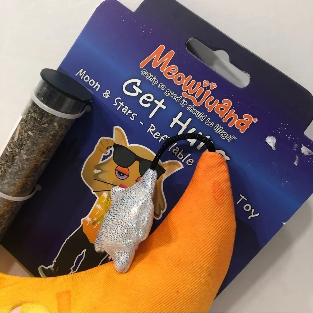 Moon & Star Refillable Catnip Toy